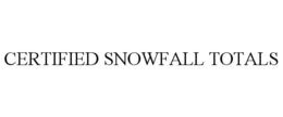 CERTIFIED SNOWFALL TOTALS