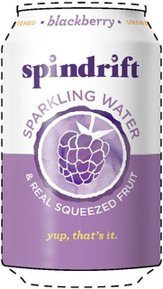 SPINDRIFT, * BLACKBERRY *, UNSWEETENED, SPARKLING WATER, & REAL SQUEEZED FRUIT, YUP, THAT'S IT.