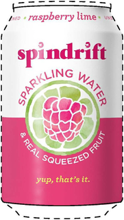 SPINDRIFT * RASPBERRY LIME * UNSWEETENED SPARKLING WATER & REAL SQUEEZED FRUIT YUP, THAT'S IT.
