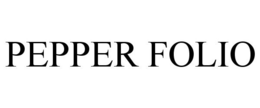 PEPPER FOLIO