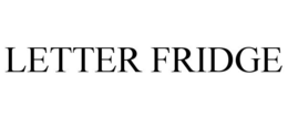 LETTER FRIDGE