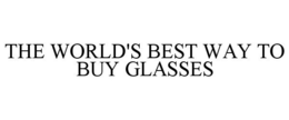 THE WORLD'S BEST WAY TO BUY GLASSES