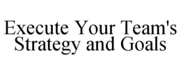 EXECUTE YOUR TEAM'S STRATEGY AND GOALS