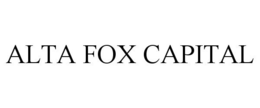 ALTA FOX CAPITAL