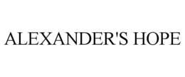 ALEXANDER'S HOPE