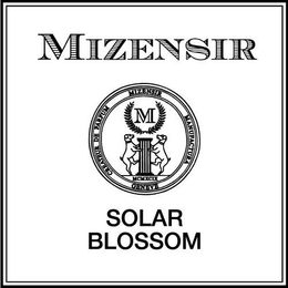 MIZENSIR CREATEUR DE PARFUM MIZENSIR MANUFACTURA GENEVE MCMXCIX SOLAR BLOSSOM M
