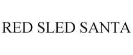 RED SLED SANTA