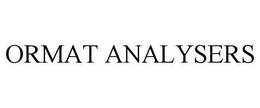 ORMAT ANALYSERS