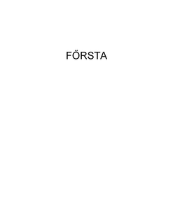 FÖRSTA