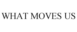 WHAT MOVES US