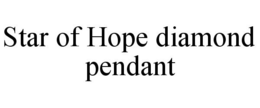 STAR OF HOPE DIAMOND PENDANT