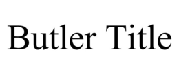 BUTLER TITLE