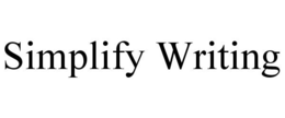 SIMPLIFY WRITING
