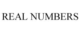 REAL NUMBERS
