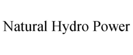 NATURAL HYDRO POWER