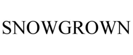 SNOWGROWN