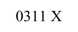 0311 X