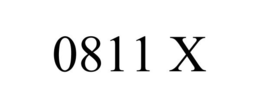 0811 X