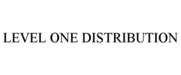 LEVEL ONE DISTRIBUTION