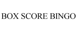 BOX SCORE BINGO