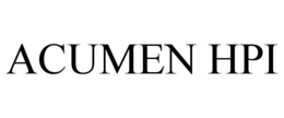 ACUMEN HPI