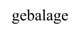 GEBALAGE