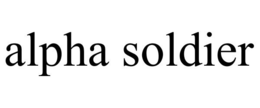 ALPHA SOLDIER