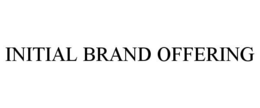 INITIAL BRAND OFFERING
