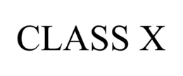 CLASS X