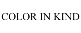COLOR IN KIND