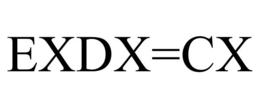EXDX=CX