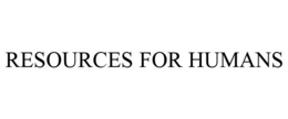 RESOURCES FOR HUMANS