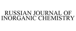 RUSSIAN JOURNAL OF INORGANIC CHEMISTRY