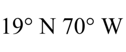19° N 70° W