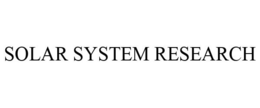 SOLAR SYSTEM RESEARCH