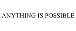ANYTHING IS POSSIBLE