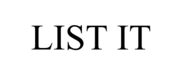 LIST IT