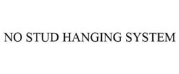 NO STUD HANGING SYSTEM