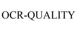 OCR-QUALITY