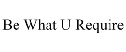 BE WHAT U REQUIRE