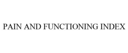 PAIN AND FUNCTIONING INDEX