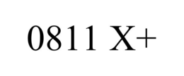 0811 X+