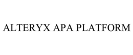 ALTERYX APA PLATFORM