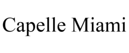 CAPELLE MIAMI trademark
