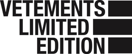 VETEMENTS LIMITED EDITION