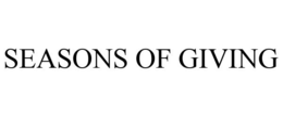 SEASONS OF GIVING