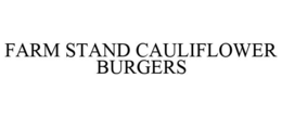FARM STAND CAULIFLOWER BURGERS