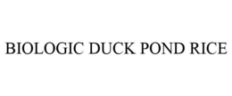 BIOLOGIC DUCK POND RICE