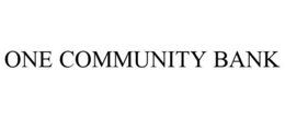 ONE COMMUNITY BANK
