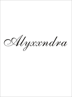 ALYXXNDRA